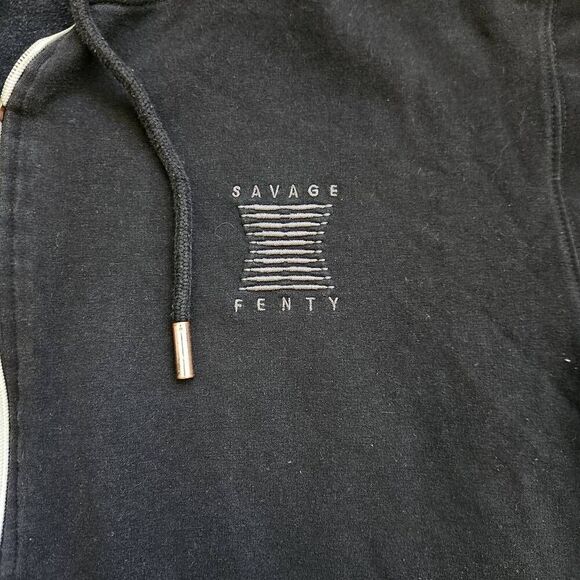 Savage Fenty Jumpsuit One Piece Womens 2XL Plus Mens XL Forever Savage Hooded Bl - Picture 6 of 8